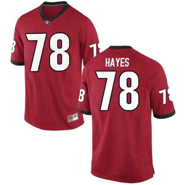Youth Georgia Bulldogs #78 D'Marcus Hayes Red Replica College NCAA Football Jersey NZW48M6N