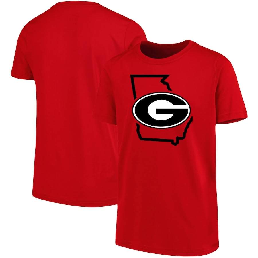 Youth Georgia Bulldogs Tradition State Red College NCAA Football T-Shirt AQL07M5V