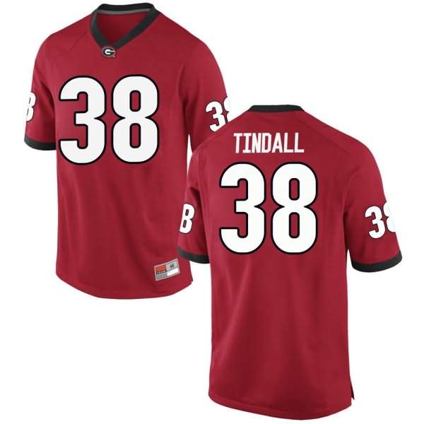 Men's Georgia Bulldogs #38 Brady Tindall Red Game College NCAA Football Jersey IYL05M0T