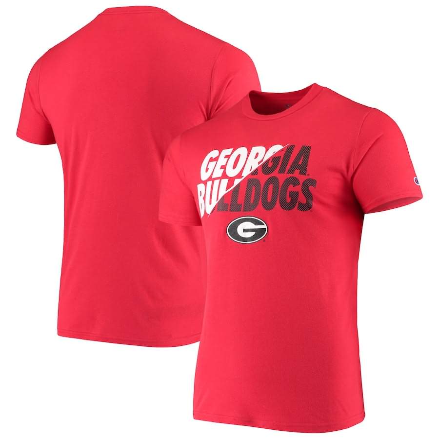 Men's Georgia Bulldogs Red Champion Game Ready College NCAA Football T-Shirt FPA61M8C