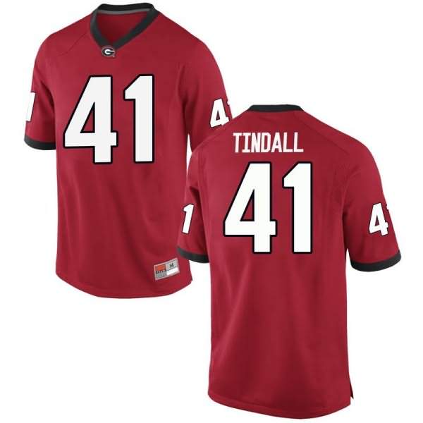 Men's Georgia Bulldogs #41 Channing Tindall Red Game College NCAA Football Jersey MJM54M4N
