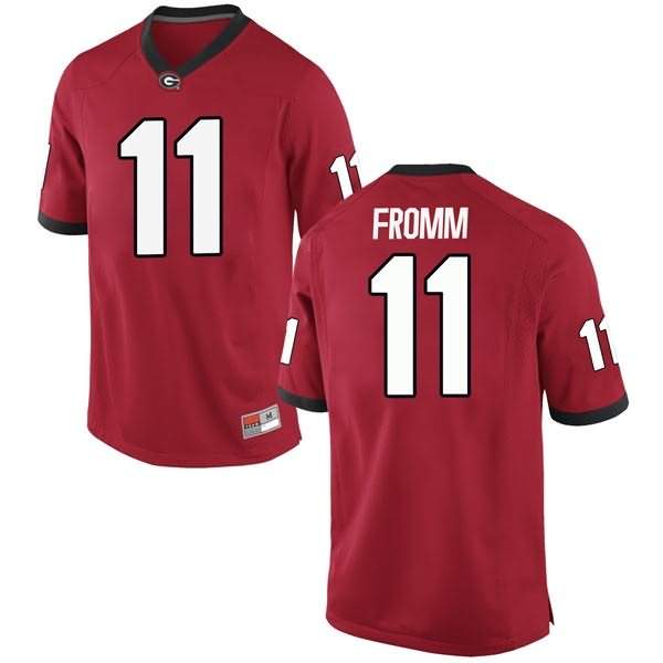 Men's Georgia Bulldogs #11 Jake Fromm Red Game College NCAA Football Jersey ZYU46M7A