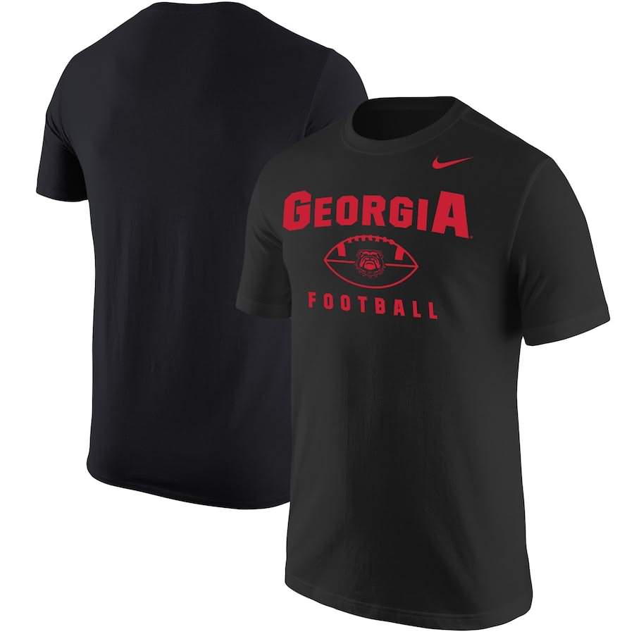 Men's Georgia Bulldogs BCS Football Oopty Oop Black College NCAA Football T-Shirt BRV72M8K