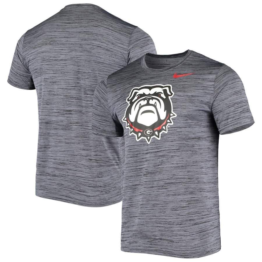 Men's Georgia Bulldogs Logo Black Velocity Legend Performance College NCAA Football T-Shirt RBO53M6J