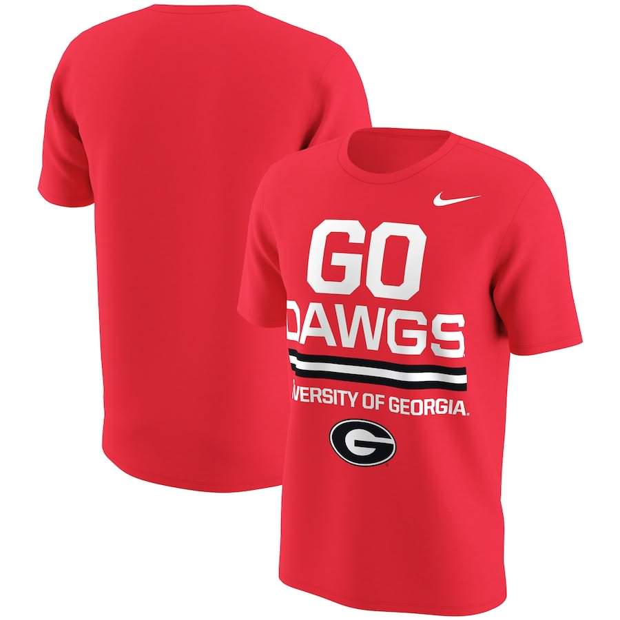 Men's Georgia Bulldogs Local Verbiage Performance Red College NCAA Football T-Shirt QAP10M7B