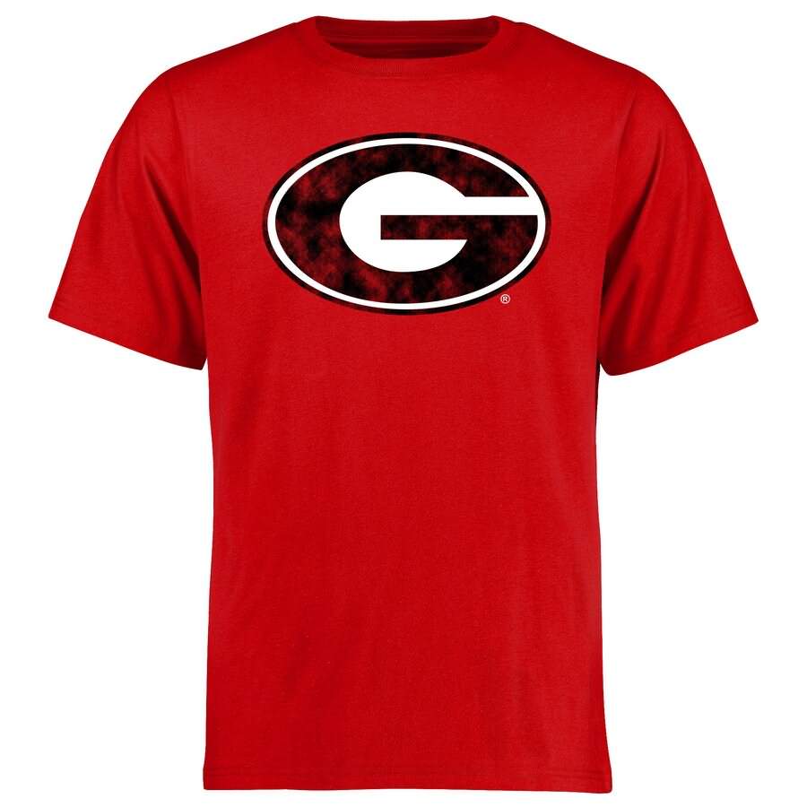 Men's Georgia Bulldogs Big & Tall Red Primary Classic College NCAA Football T-Shirt OTP10M0I