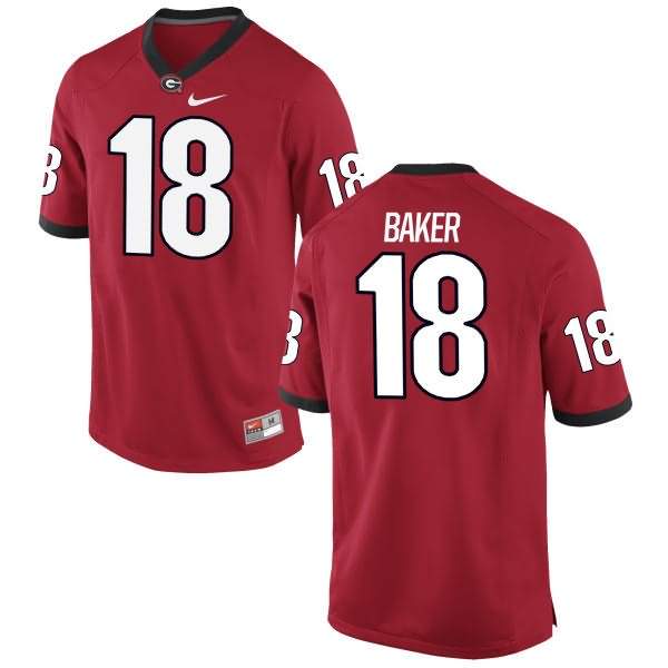 Women's Georgia Bulldogs #18 Deandre Baker Red Authentic College NCAA Football Jersey COC74M3Y