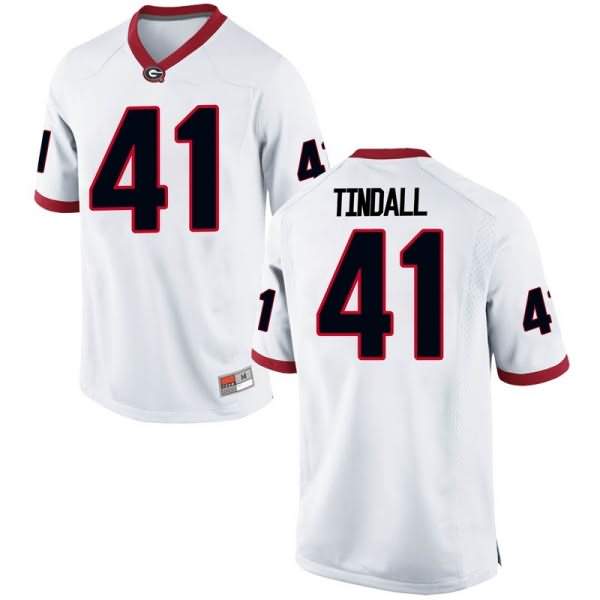 Youth Georgia Bulldogs #41 Channing Tindall White Game College NCAA Football Jersey XFX25M1S