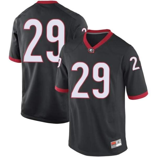 Youth Georgia Bulldogs #29 Christopher Smith Black Game College NCAA Football Jersey SXN47M8T