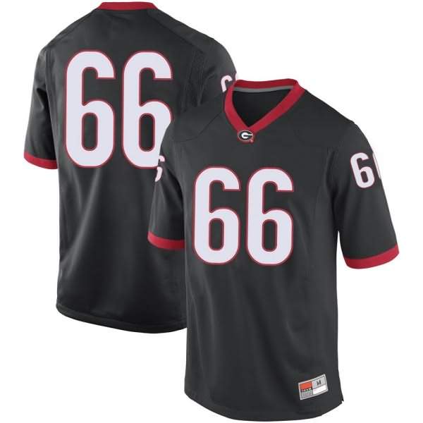 Youth Georgia Bulldogs #66 Dalton Perry Black Game College NCAA Football Jersey GDT54M0A