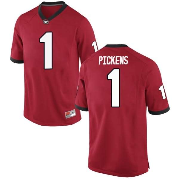 Youth Georgia Bulldogs #1 George Pickens Red Replica College NCAA Football Jersey VGN36M4G