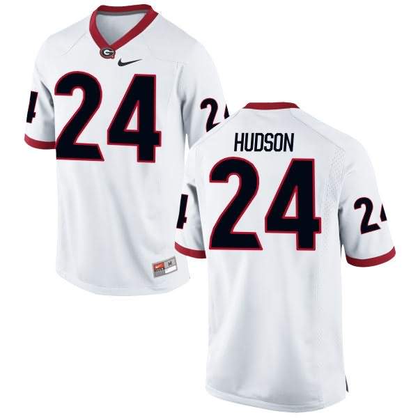 Youth Georgia Bulldogs #24 Prather Hudson White Limited College NCAA Football Jersey MHP77M0Y