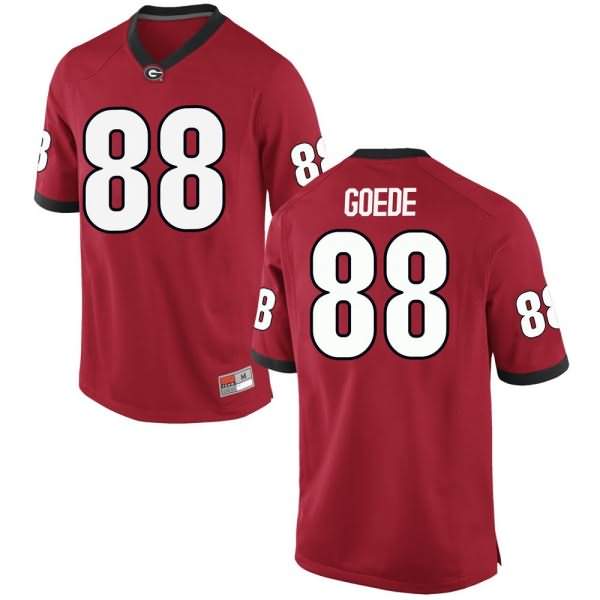 Youth Georgia Bulldogs #88 Ryland Goede Red Game College NCAA Football Jersey YTX04M0L