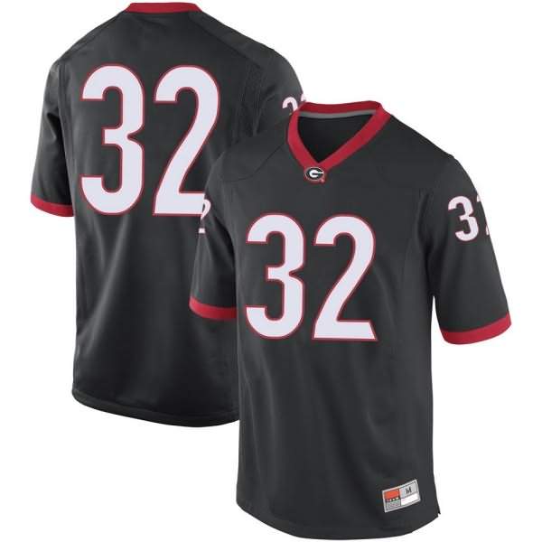 Youth Georgia Bulldogs #32 Ty James Black Game College NCAA Football Jersey JCH42M2V